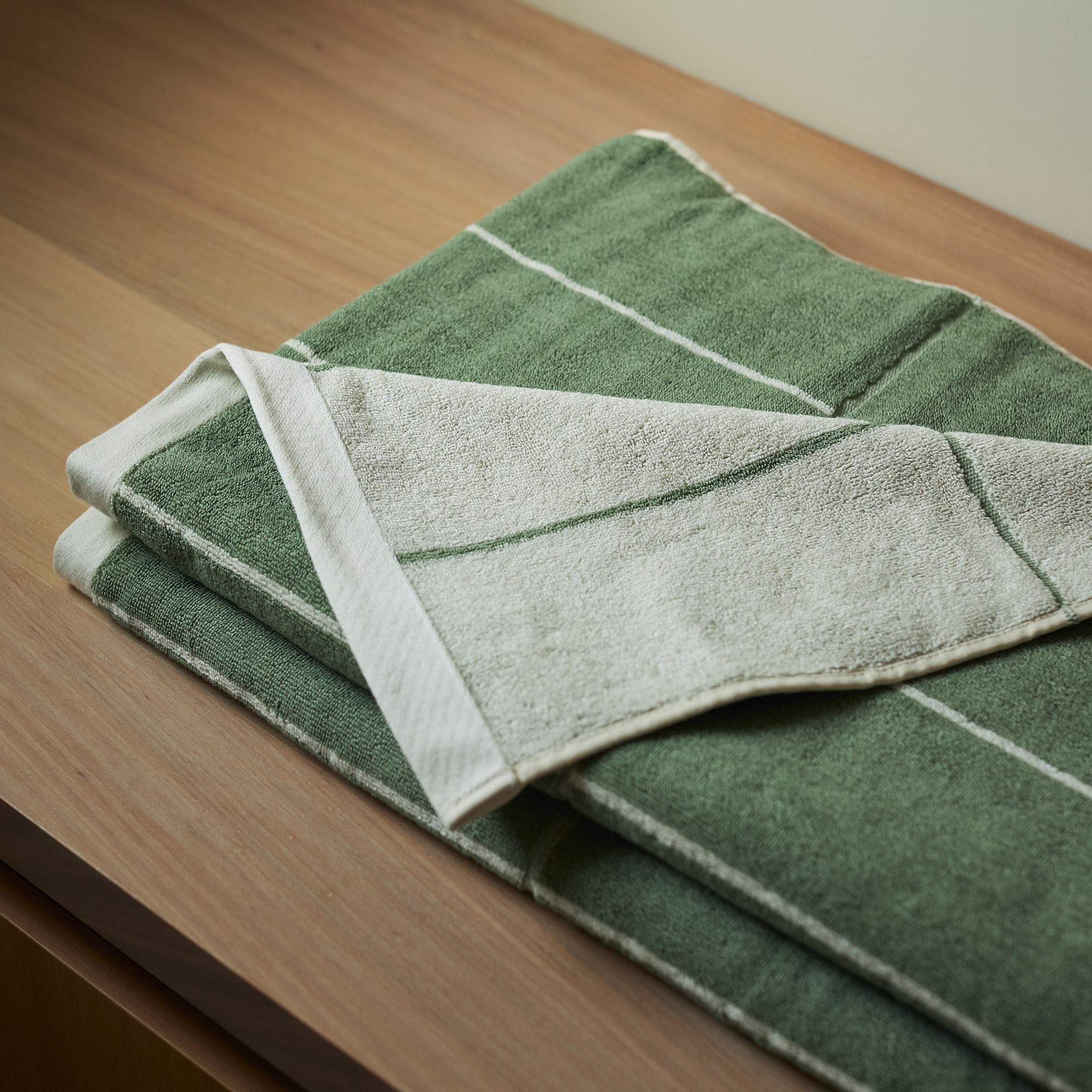 Shop BAINA, BETHELL Organic Cotton Bath Towel, Sage + Chalk · BAINA, Official Online Store