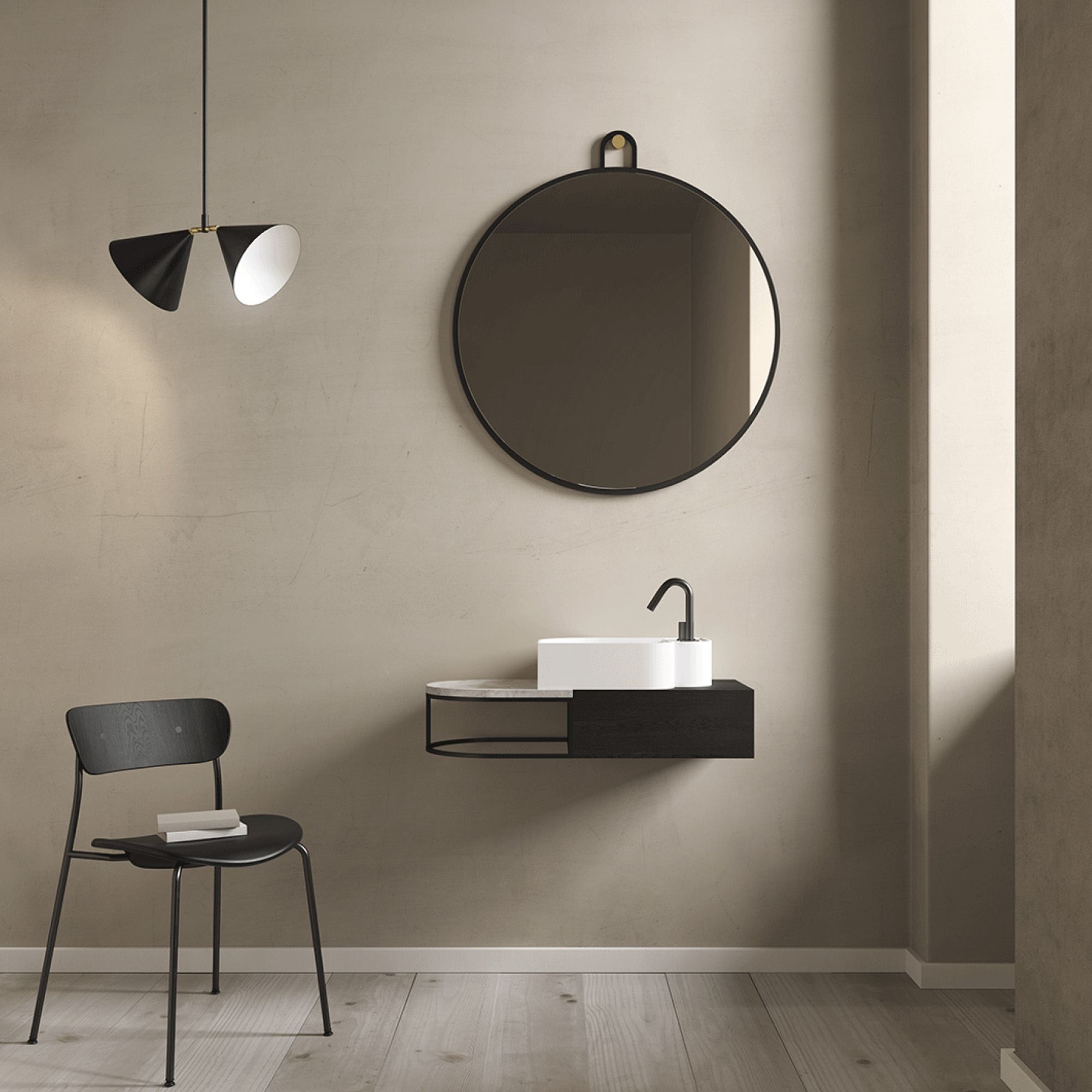 Spiegel Nouveau Round für Ihr 1 Designer-Bad von extravagantes ex.t