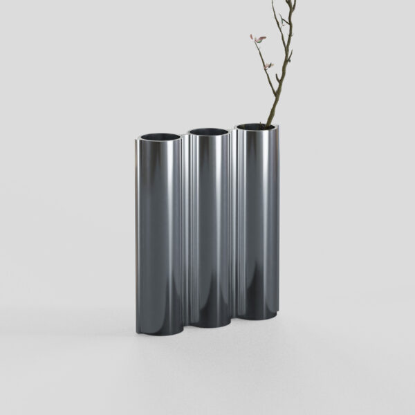 Decorative object, vase and candle from the Silo collection by Lambert et Fils